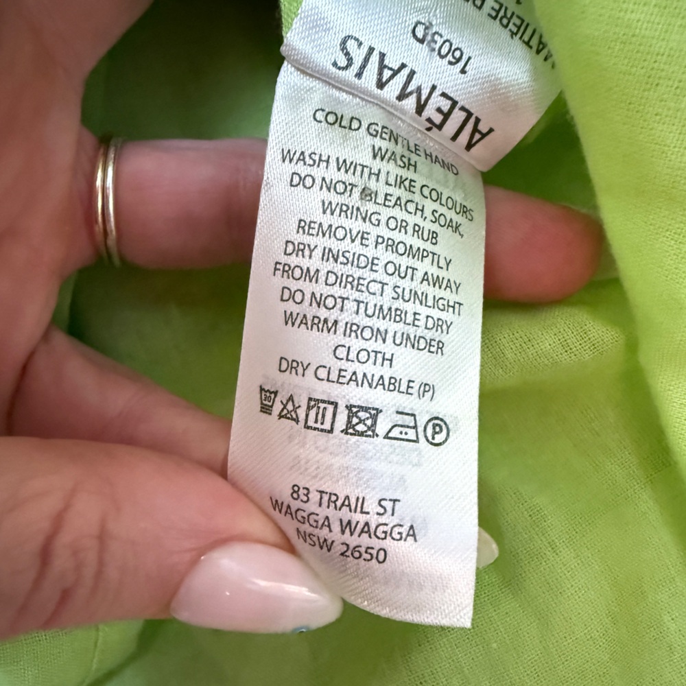 Alémais - Astra Floral Linen Minidress w Cut Outs - size US 6 - NWT - Picture 14 of 16